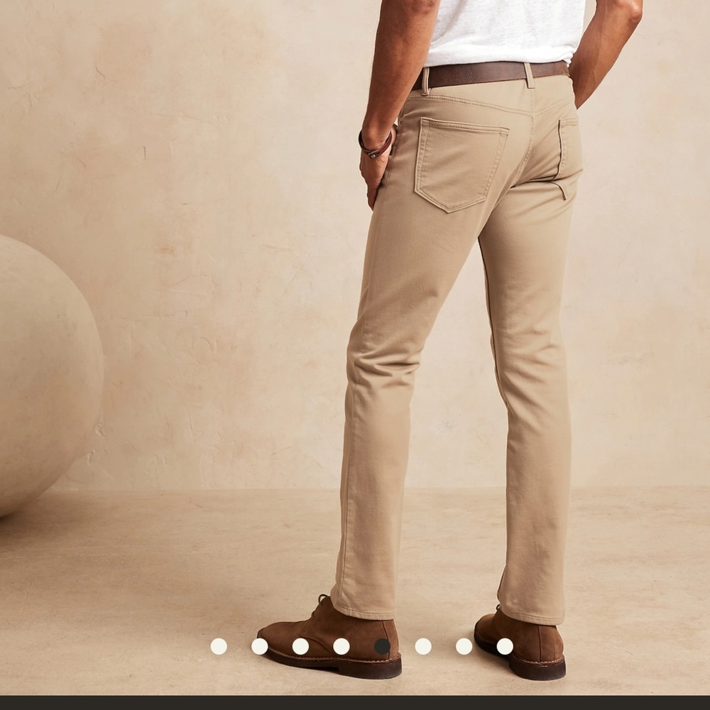 COPY - Banana Republic Traveler Pant. Skinny Fit. Khaki Beige. 30x30. NWT